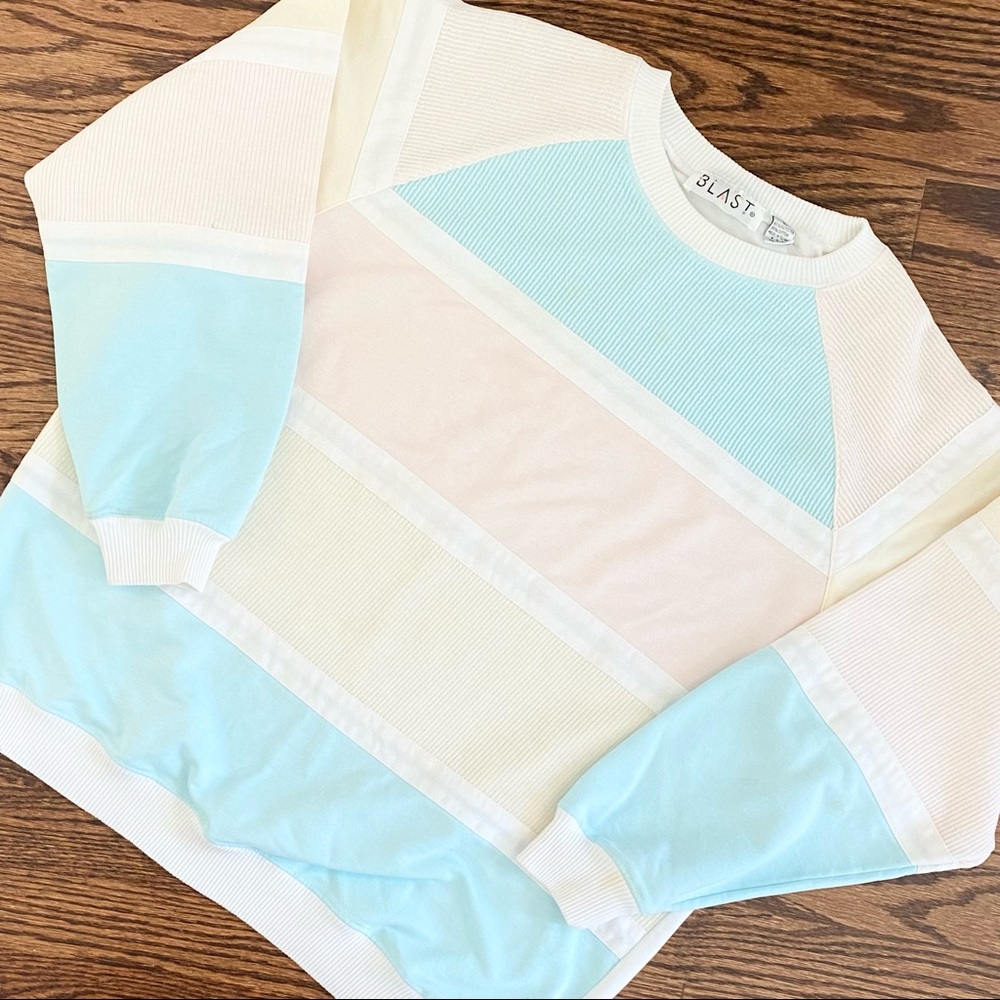 Vintage Pastel Blast Sweatshirt - Fits up to size L.